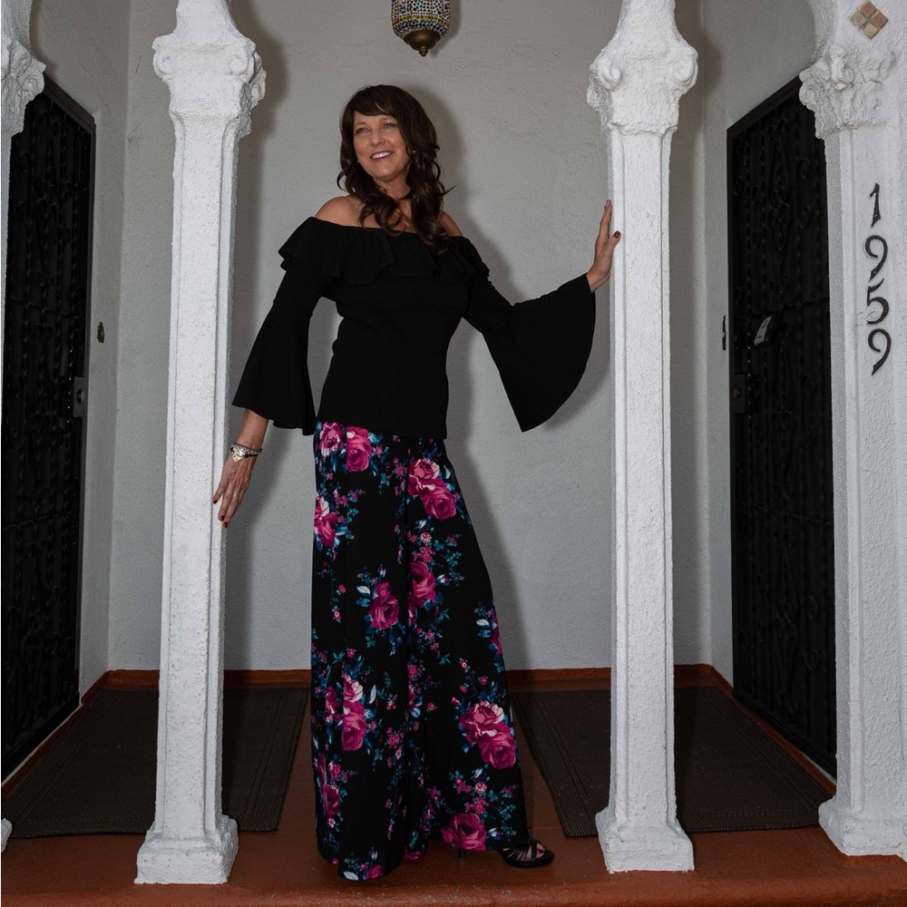 Tall Women’s Floral Palazzo Pants